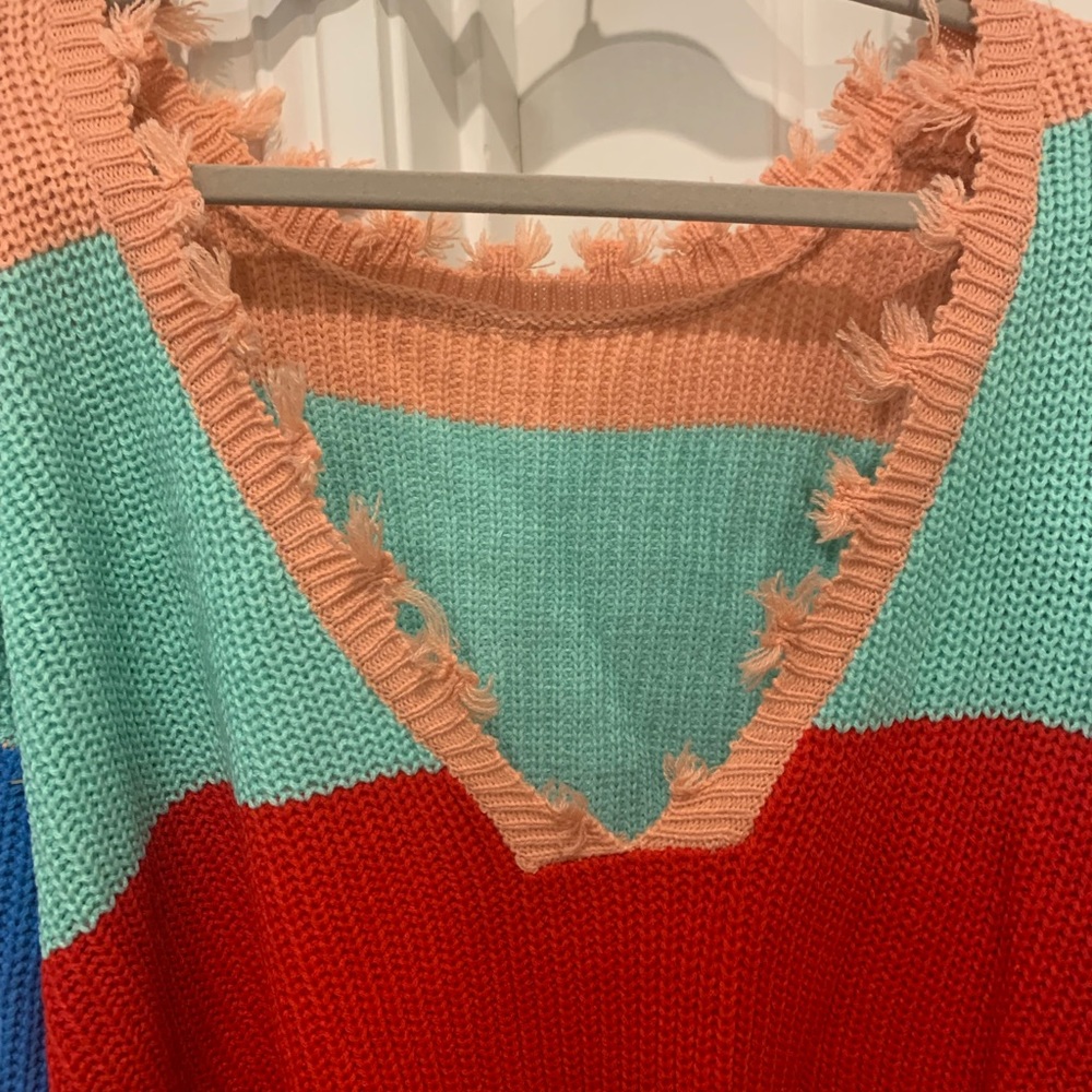 Color Block Sweater - Picture 2 of 2